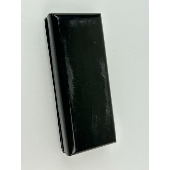 Russian Black Lacquer Hand Painted Artist Signed Trinket Box Hinged Sled Horse - Picture 13 of 16